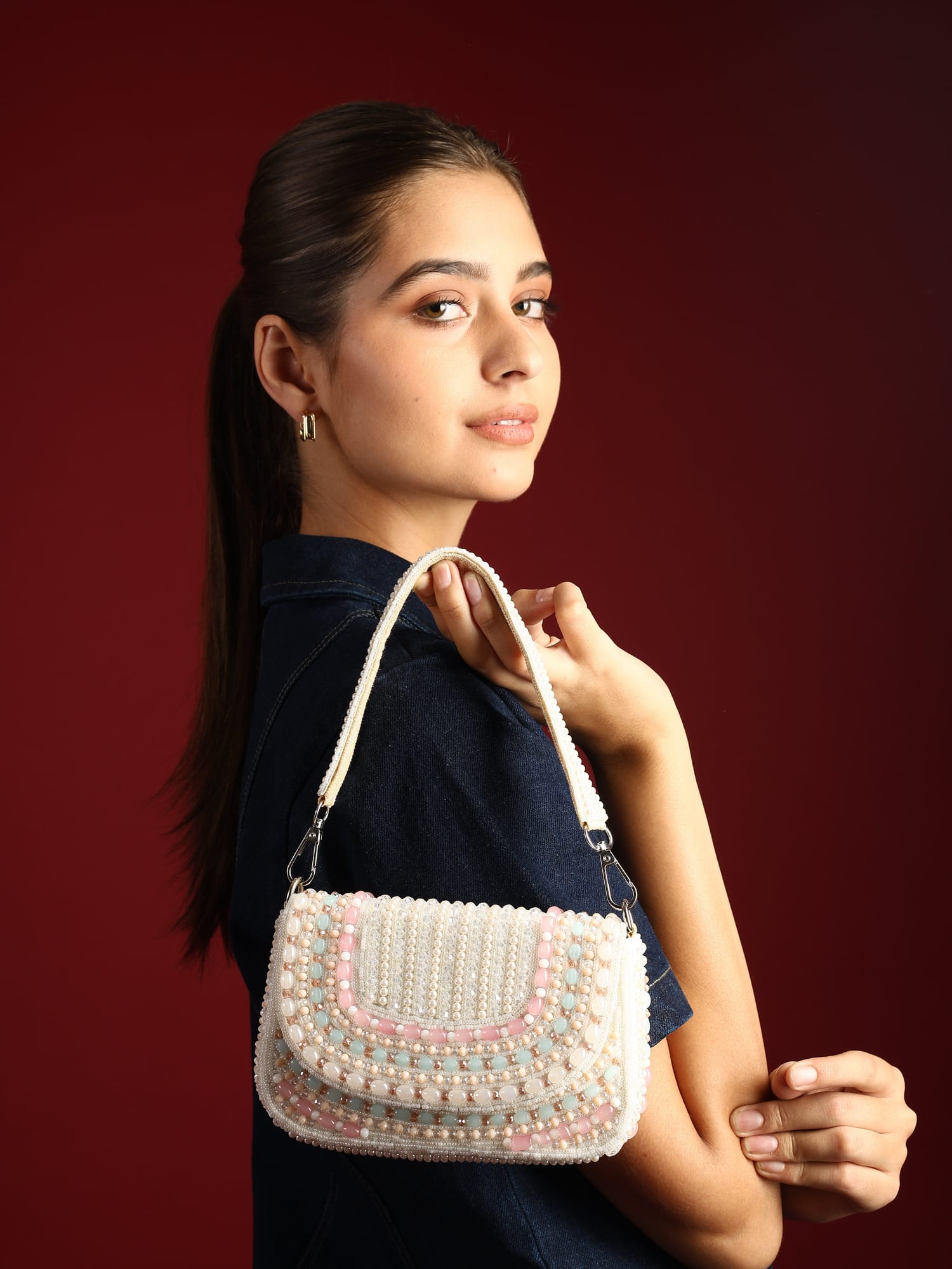Tarini White Bag