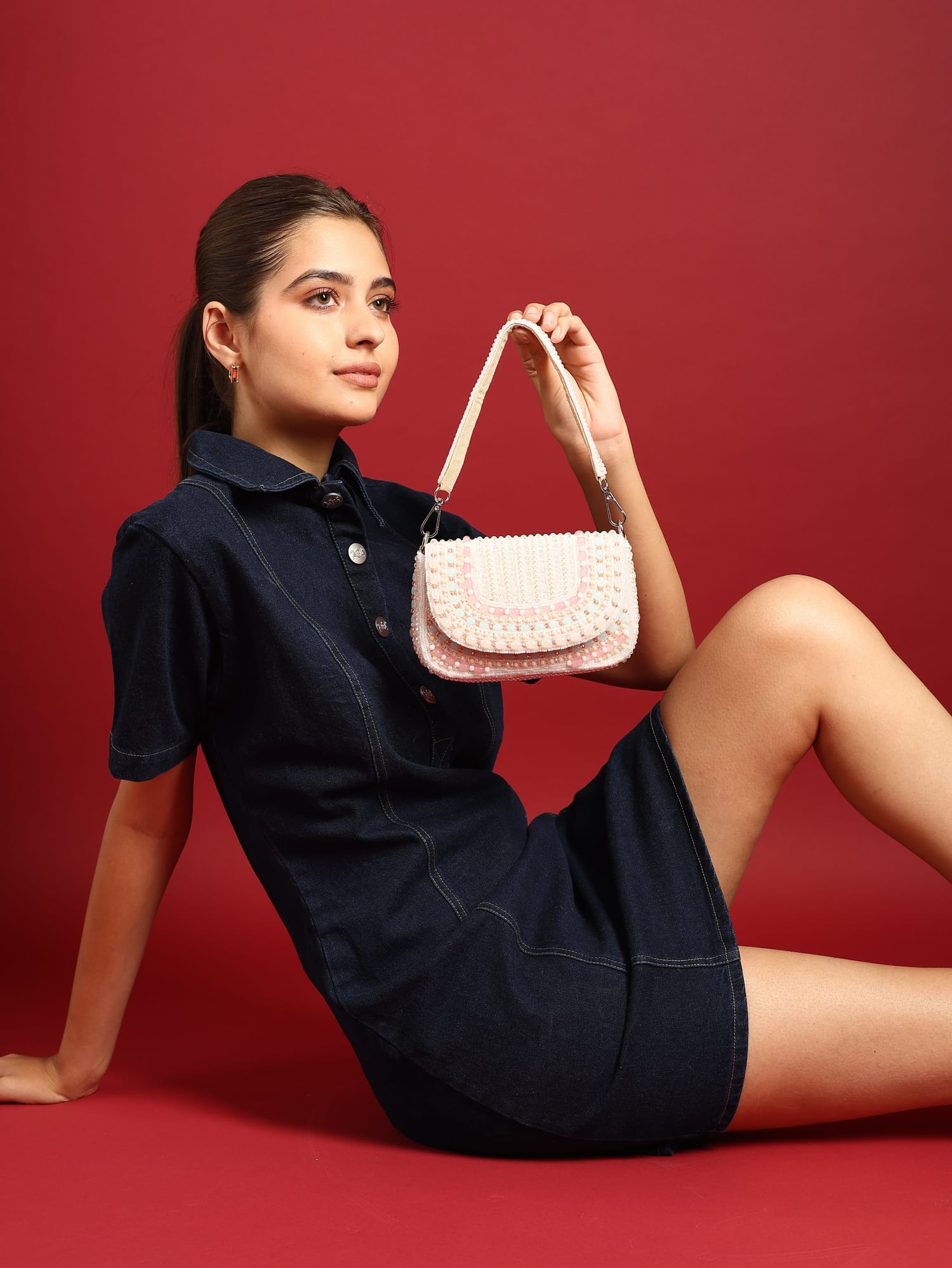 Tarini White Bag