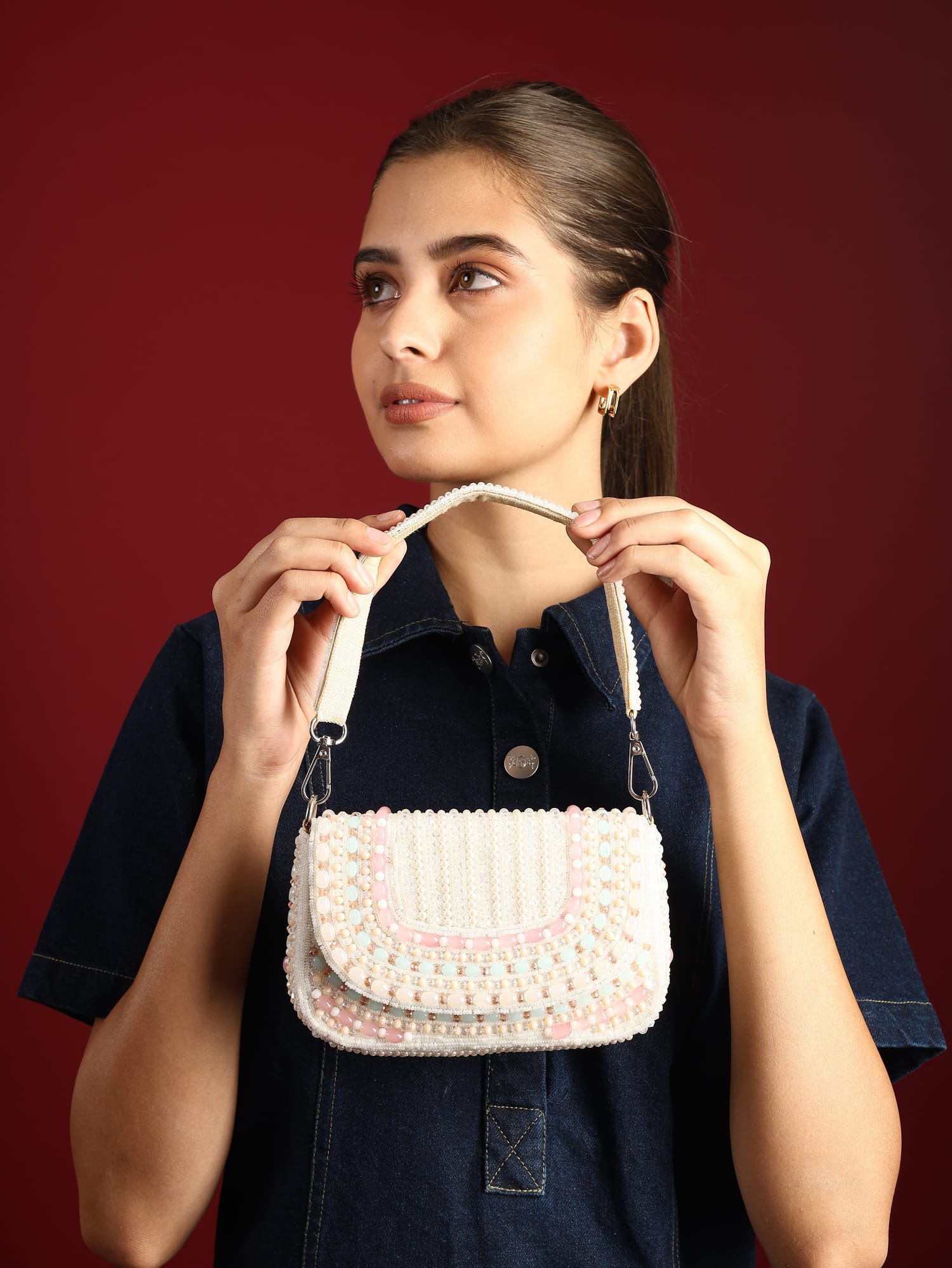 Tarini White Bag